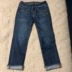 American eagle artist crop jeans